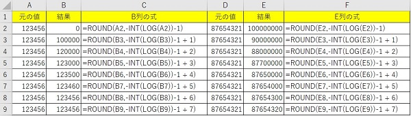 excel 四捨五入