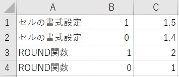 excel 四捨五入