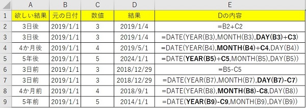 エクセル 日数 計算