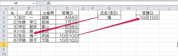 エクセル vlookup